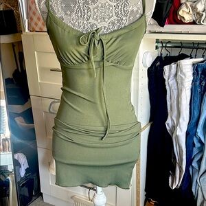 Stylish Olive Green Dress